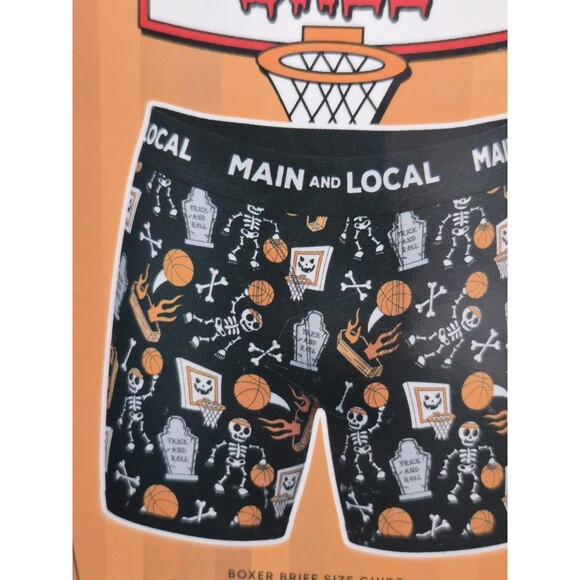 New Mens Medium Basketball Casket Ball Boxer Briefs One Pair Halloween Gift - Picture 4 of 4